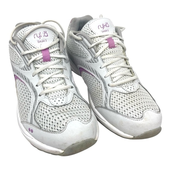 Ryka Dash 2 Walking Run Athletic Sneakers Pink & White  Super Clean Leather 9M - Picture 3 of 10